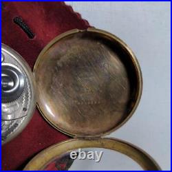 Vintage Elgin mechanical Pocket Watch 14770665 hunter case with suede bag