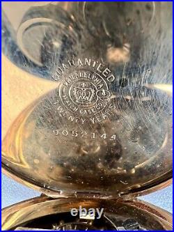 Vintage Elgin /philadelphia Watch Case Co Pocket Watch