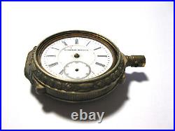 Vintage European Watch Co. Pocket Watch With Boxed Hinged Case