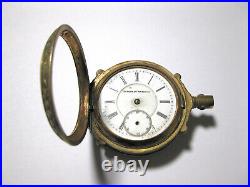 Vintage European Watch Co. Pocket Watch With Boxed Hinged Case