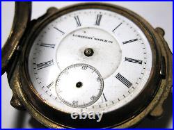 Vintage European Watch Co. Pocket Watch With Boxed Hinged Case