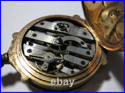 Vintage European Watch Co. Pocket Watch With Boxed Hinged Case