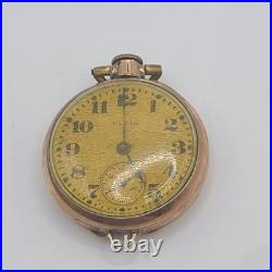 Vintage Fahys Montauk Pocket Watch Case Lady Elgin Running Watch