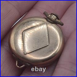 Vintage Fahys Montauk Pocket Watch Case Lady Elgin Running Watch