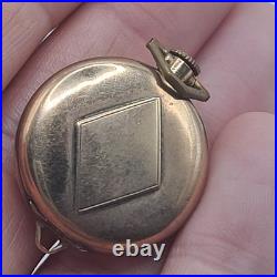 Vintage Fahys Montauk Pocket Watch Case Lady Elgin Running Watch