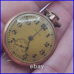 Vintage Fahys Montauk Pocket Watch Case Lady Elgin Running Watch