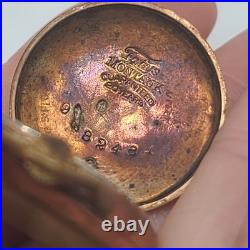 Vintage Fahys Montauk Pocket Watch Case Lady Elgin Running Watch