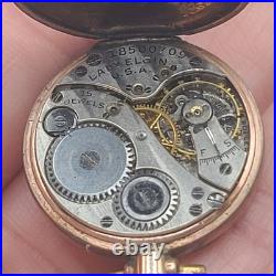 Vintage Fahys Montauk Pocket Watch Case Lady Elgin Running Watch