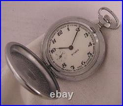 Vintage Fully Serviced Molnia 1980 CCCP Hi Grade Hunter Case Pocket Watch MINT