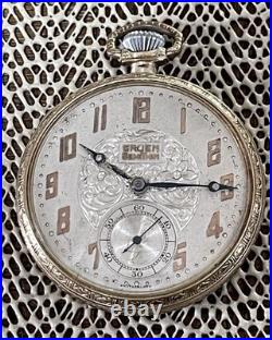 Vintage GRUEN Semi Thin 15j 12s Swiss Pocket Watch Gruen GF Case Ornate Runs