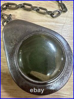 Vintage German WWII Era Primus 22 Protective Pocket Watch Trench Case With Chain