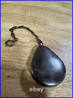 Vintage German WWII Era Primus 22 Protective Pocket Watch Trench Case With Chain