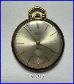 Vintage Gruen Veri-Thin Precision 17 Jewels 497 R Pocket Watch Gold Filled Case