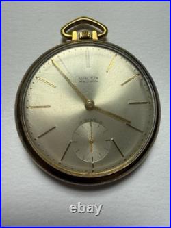 Vintage Gruen Veri-Thin Precision 17 Jewels 497 R Pocket Watch Gold Filled Case