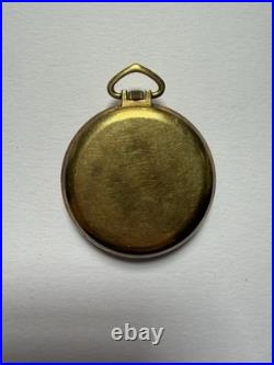 Vintage Gruen Veri-Thin Precision 17 Jewels 497 R Pocket Watch Gold Filled Case