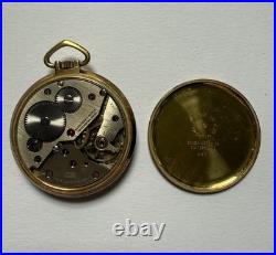 Vintage Gruen Veri-Thin Precision 17 Jewels 497 R Pocket Watch Gold Filled Case