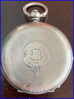 Vintage H. Samuel Manchester Pocket Watch, Silver Case, Keeping Time