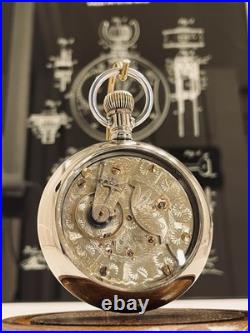 Vintage Hamden Pocket Watch 23jewels 18s in a swing out display back case