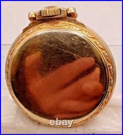 Vintage Hamilton 10 K Gold Filled RR Open Face Pocket Watch Case -16S