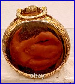 Vintage Hamilton 10 K Gold Filled RR Open Face Pocket Watch Case -16S