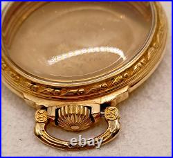 Vintage Hamilton 10 K Gold Filled RR Open Face Pocket Watch Case -16S