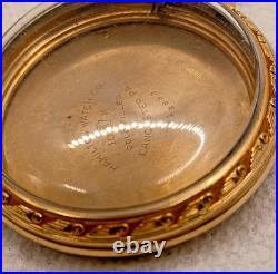 Vintage Hamilton 10 K Gold Filled RR Open Face Pocket Watch Case -16S