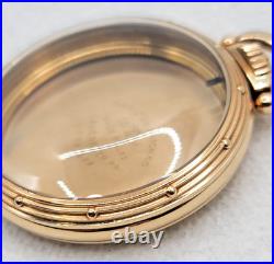 Vintage Hamilton 10 K Gold Filled RR Open Face Pocket Watch Case -16S