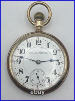 Vintage Hamilton 18s 21J 940 Railroad Pocket Watch In Gold Filled Case