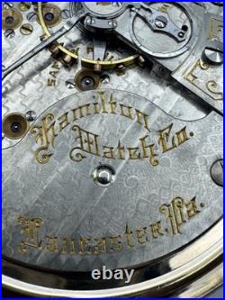 Vintage Hamilton 18s 21J 940 Railroad Pocket Watch In Gold Filled Case