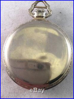Vintage Hamilton 992 Railroad Pocket Watch 21j 16s 14k Gold Filled Case Runs