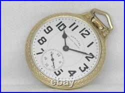 Vintage Hamilton 992b 21 Jewel 16s Railroad Watch, Boc Gold Fill Case, Running