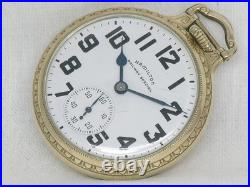 Vintage Hamilton 992b 21 Jewel 16s Railroad Watch, Boc Gold Fill Case, Running
