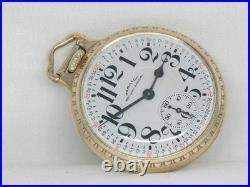 Vintage Hamilton 992b 21 Jewel 16s Railroad Watch, Boc Gold Fill Case, Running