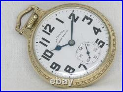 Vintage Hamilton 992b 21 Jewel 16s Railroad Watch, Boc Gold Fill Case, Running