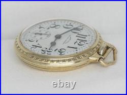 Vintage Hamilton 992b 21 Jewel 16s Railroad Watch, Boc Gold Fill Case, Running