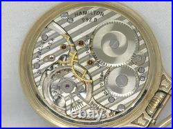 Vintage Hamilton 992b 21 Jewel 16s Railroad Watch, Boc Gold Fill Case, Running