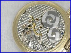 Vintage Hamilton 992b 21 Jewel 16s Railroad Watch, Boc Gold Fill Case, Running