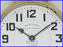 Vintage Hamilton 992b 21 Jewel 16s Railroad Watch, Boc Gold Fill Case, Running