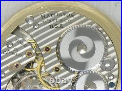 Vintage Hamilton 992b 21 Jewel 16s Railroad Watch, Boc Gold Fill Case, Running