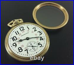 Vintage Hamilton Pocket Watch 950B 23J 16 Size S/N S15946 Ca. 1955 Ball Case