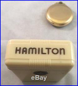 Vintage Hamilton Railway Special 992B Pocket Watch 21j 16s Runs Great WithCase