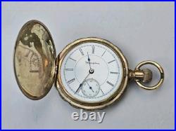 Vintage Hampden Champion Canton O Pocket watch c. 1894 Hunter Case RUNS 41mm