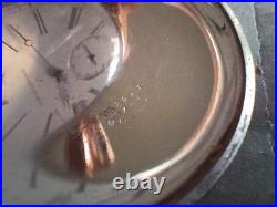 Vintage Hampden Hunter Fancy Case with Stag Pocket Watch Deuber Grand Parts Repair