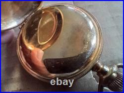 Vintage Hampden Hunter Fancy Case with Stag Pocket Watch Deuber Grand Parts Repair