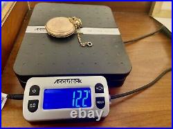 Vintage Hampden Pocket Watch 1548770 Mov't 4845936 Case Runs Needs REPAIR