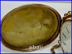 Vintage Hampden Pocket Watch 1548770 Mov't 4845936 Case Runs Needs REPAIR