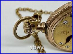 Vintage Hampden Pocket Watch 1548770 Mov't 4845936 Case Runs Needs REPAIR