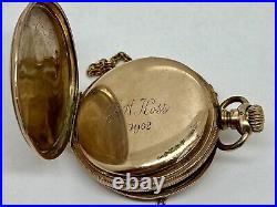 Vintage Hampden Pocket Watch 1548770 Mov't 4845936 Case Runs Needs REPAIR