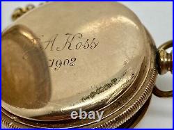 Vintage Hampden Pocket Watch 1548770 Mov't 4845936 Case Runs Needs REPAIR