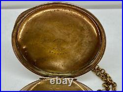 Vintage Hampden Pocket Watch 1548770 Mov't 4845936 Case Runs Needs REPAIR